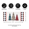 Evergreen Mixed Print Christmas Trees Sassafras Switch Puzzle Mat 11.5 x 10 Inches Indoor and Outdoor Decor - 4 of 4