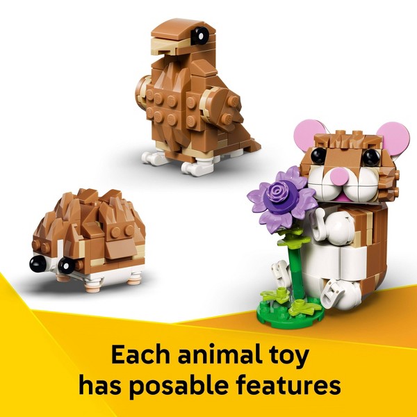 LEGO Creator 3 en 1 Lindo Hámster con una Flor 31376 4