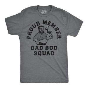 Mens Funny T Shirts Proud Member Of The Dad Bod Squad Fitness Tee For Men - Crazy Dog Men's T Shirt - 1 of 4