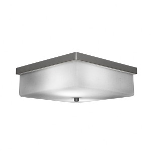 Toltec Lighting Nouvelle 2 - Light Flush Mount in  Graphite with 13" White Muslin Shade - 1 of 1