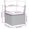 vidaXL 4 Piece Patio Sofa Set with Cushions  Poly Rattan - 4 of 4