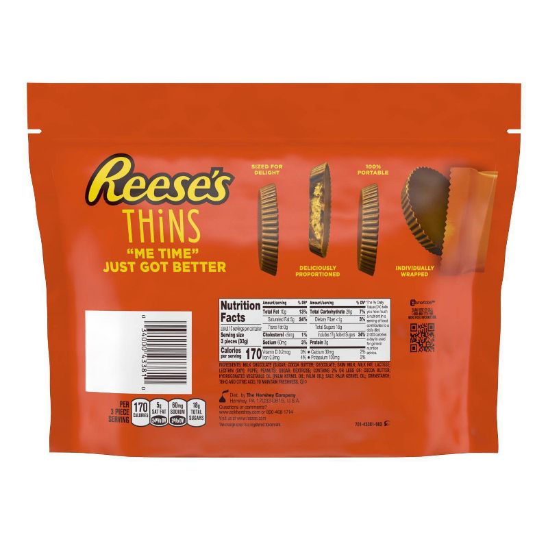 Reese&#39;s Thins Peanut Butter Cups Family Size - 12.3oz, 5 of 9