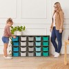 ECR4Kids Streamline 20 Cubby Tray Storage Cabinet with Scoop Front Storage Bins, 4x5, Grey Wash - 4 of 4