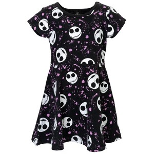 Disney Nightmare Before Christmas Toy Story Lion King Girls French Terry Skater Dress Toddler - 1 of 4