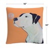 Pat Saunders 16 X 16 Decorative Throw Pillow by Trademark Fine Art - 4 of 4