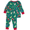RuffleButts SoftSnooze Toddler Gender Inclusive Holiday Long Sleeve Pajama Set - 2 of 4