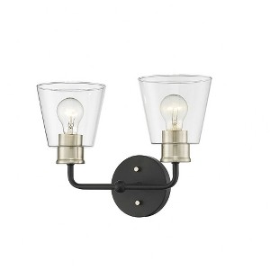 Millennium Lighting Cameron 2 - Light Vanity in  Matte Black/Modern Gold - 1 of 1