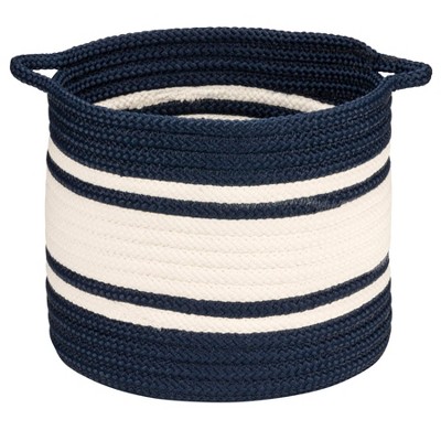 Colonial Mills Outland Basket, 16"x16"x16", Navy