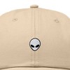 Dalix Lil Alien Embroidered Cotton Cap Outdoor Space Nature Dad Hat Mens - 2 of 4