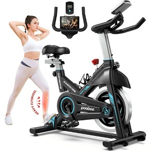 Pooboo Indoor Cycling Bike Stationary Exercise Bikes Home Cardio Workout Bicycle Machine 350lb Flywheel Weight 40lbs - 1 of 4