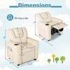 Infans Kids Recliner Chair w/Cup Holder & Side Pocket Adjustable Backrest Footrest - 2 of 4