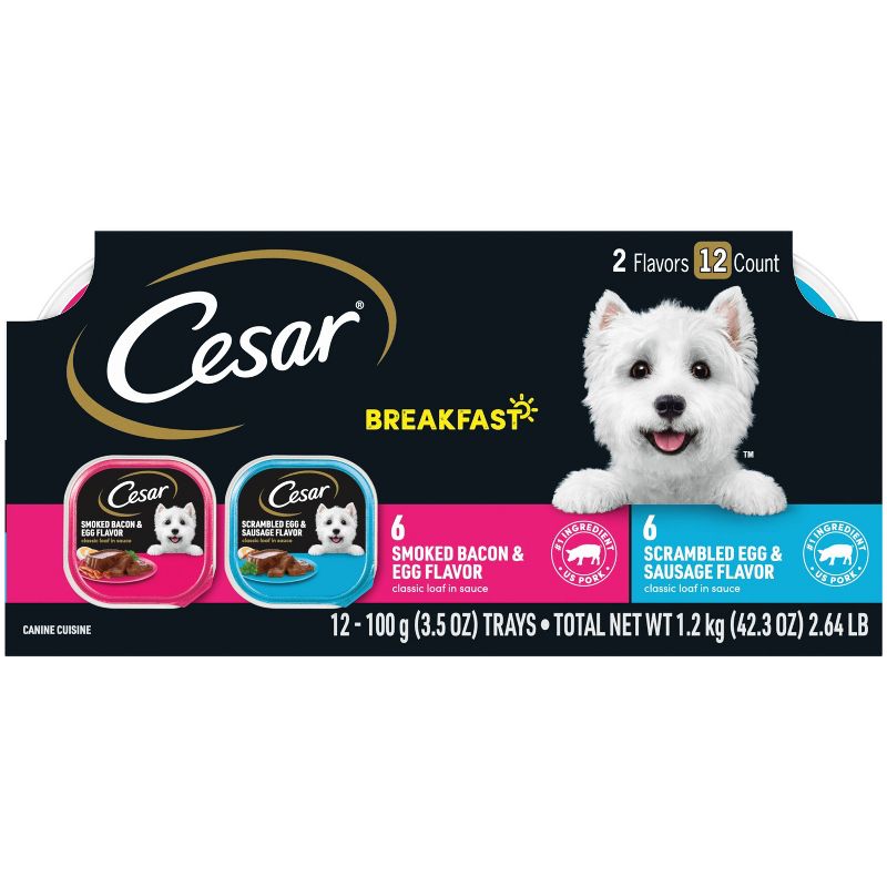 Cesar Classic Loaf In Sauce Wet Dog Food - 3.5oz/12ct
, 1 of 11