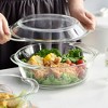 Le'raze Set 3 Multi Size Round Glass Casserole Dishes with Lids (1L, 2L, 3L) - image 2 of 4