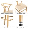 Yaheetech Set of 4 Weave Dining Chairs with Y-shaped Backrest and Solid Metal Frame - 4 of 4