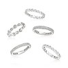 Ross-Simons 2.50 ct. t.w. CZ Jewelry Set: 5 Eternity Bands in Sterling Silver - 4 of 4