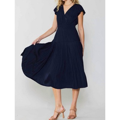 Women's Sophia Flutter Sleeve Midi Dress - current air