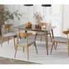 KWPZQEB Dining Chairs Set of 2, Modern Chairs with Plush Cushions and Comfy Backrest, Wooden Dining Chairs for Dining Room, Living Room - 2 of 4