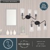 VAXCEL Beverly Bathroom Vanity Light Fixture Clear Glass Shade, LED Compatible - 4 of 4