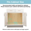 LOVMOR 2 Tier Pull Out Cabinet Organizer 31½" W x 21½" D, Slide Out Drawers with Wooden Handle, Sliding Shelves Organization - image 3 of 4