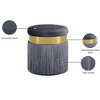 Meridian Furniture,Yasmine Velvet Ottoman/Stool - 4 of 4