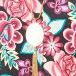 black multi floral
