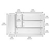 InterDesign Set of 5 Plastic Drawer Organizer Linus Collection - 2 of 2