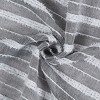 Dainty Home Daniella Linen Textured Striped 3d Chenille Tufted Shower Curtain - 4 of 4