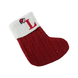 Unique Bargains Christmas Stockings Knitted Fabric Red 7.87"x5.91" 1 Pc - 1 of 4