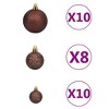 vidaXL Christmas Ball Set - 61 Gold and Bronze - 3 of 4