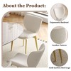 Okak Modern Style Armless Wooden Dining Chairs for Kitchen Dining Room,PU Leather Upholstered Seating Dining Chair Set of 2 - 2 of 4