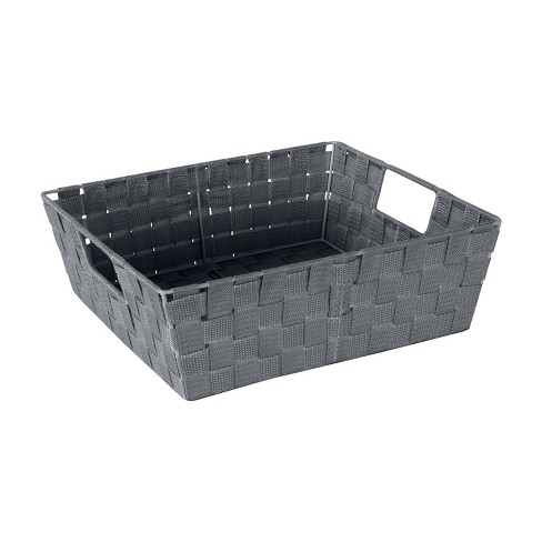 Simplify Small 10 Woven Storage Bin Heather Gray