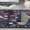 Boho Washable Floral Rugs, Large Living Room Rug, Non-Slip Soft Indoor Rugs for Bedroom, Area Rug Carpet for Dining Room Guest Room - 4 of 4
