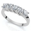 Pompeii3 White Gold 1/2ct 14K Diamond Wedding Guard Ring New - 4 of 4