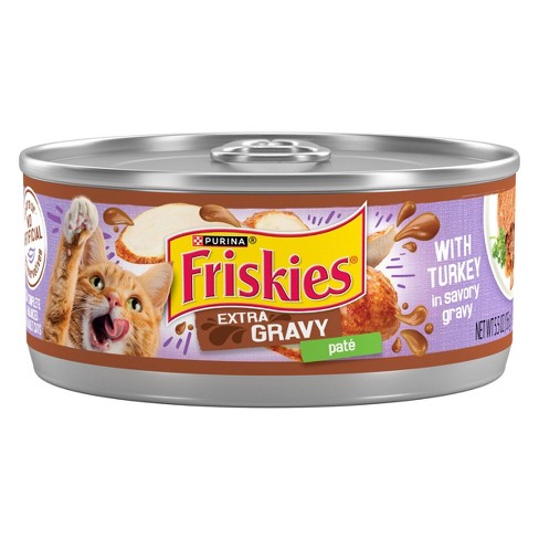 Purina Friskies Extra Gravy Pat Wet Cat Food With Turkey In