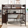 Full Size Loft Bed with Drawers and Desk - 2 of 4