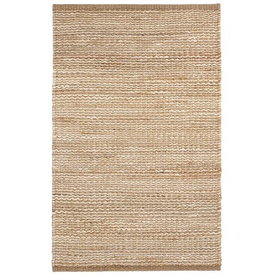 Home Conservatory Striped Handwoven Jute Indoor Area Rug