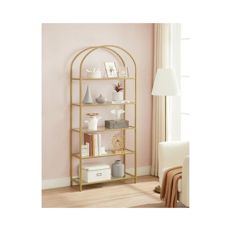 VASAGLE 5-Tier Bookshelf Display Storage Shelf Modern Bookcase with Metal Frame for Bedroom Living Room, 2 of 7