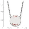 Black Bow Jewelry Sterling Silver Chi Omega Greek Life Necklace 18 Inch - 2 of 4