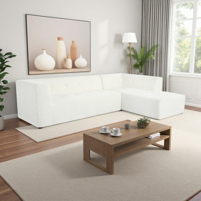 112.2" Modular L-Shaped Sectional Sofa, 2pcs Combination