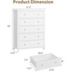Dresser for Bedroom, Chest of Dressers Tall Dresser for Closet with Drawers Chest with Clothes Storage Cabinet, Drawer Organizer for Living Room - 3 of 4