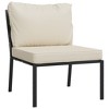 VidaXL Patio Chairs with Sand Cushions 2 pcs 23.6 in.x29.1 in.x31.1 in. Steel - 3 of 4