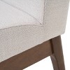 NicBex Set of 2 Modern Minimalist Dining Chairs with Smooth Upholstery & Rubberwood Legs, Comfy Kitchen/Living Room Chairs - 4 of 4