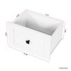 47"W Makeup Table Vanity Desk Vanity Table Dressing Table with 3-Mode Lighted Mirror, Power Strip, 3 Drawers and  Open Shelves, White-ModernLuxe - image 4 of 4