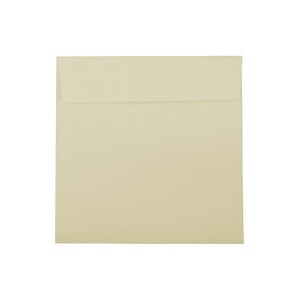 JAM Paper 8.5 x 8.5 Square Strathmore Invitation Envelopes Ivory Wove 25/Pack 191284 - 1 of 1
