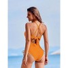 AI'MAGE Women One Piece Swimsuit 2025 Tummy Control Cutout Bathing Suit Wrap Tie Back Swimwear Shell Stitched - 2 of 3