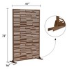 Dovelina Metal Outdoor Privacy Screen Freestanding Patio Decorative Screens - 2 of 4