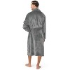 PAVILIA Mens Soft Robe, Plush Warm Bathrobe for Men, Long Spa Fleece Flannel with Shawl Collar, Pockets, Trim Piping - 3 of 4