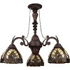 Chloe Lighting Liaison Victorian-Style 3-Light Antique Dark Bronze Finish Mini Chandelier 24" - 2 of 4