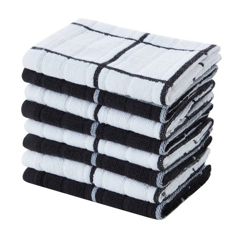 6pk Cotton Dishcloths Gray - Room Essentials™