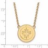 Black Bow Jewelry 14k Yellow Gold Plated Sterling Silver Winnipeg Jets NHL Necklace 18 Inch - 2 of 4